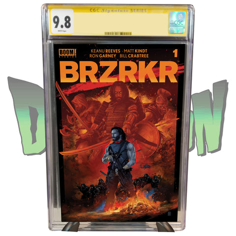 BRZRKR #1 DIMENSION X COMICS EXCLUSIVE VANCE KELLY RED CHASE VARIANT CGC SIGNATURE SERIES 9.8