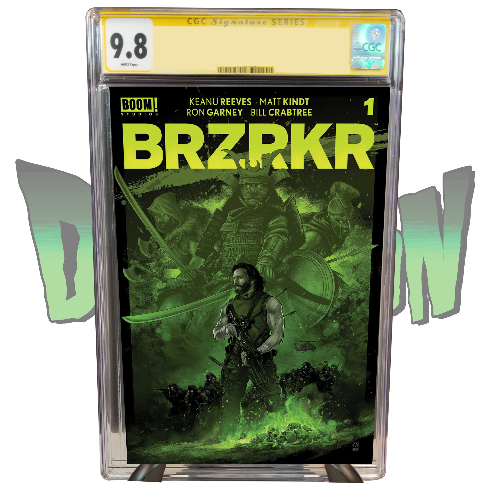 BRZRKR #1 CGC 9.8 (BOOM! 2021) Brooks FOIL Variant KEANU