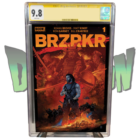 BRZRKR #1 DIMENSION X COMICS EXCLUSIVE VANCE KELLY RED VARIANT CGC SIGNATURE SERIES 9.8