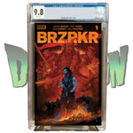BRZRKR #1 VANCE KELLY DIMENSION X COMICS EXCLUSIVE RED VARIANT CGC 9.8