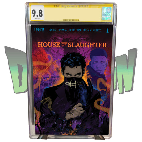 HOUSE OF SLAUGHTER #1 DIMENSION X COMICS VANCE KELLY PURPLE VARIANT CGC SIGNATURE SERIES 9.8